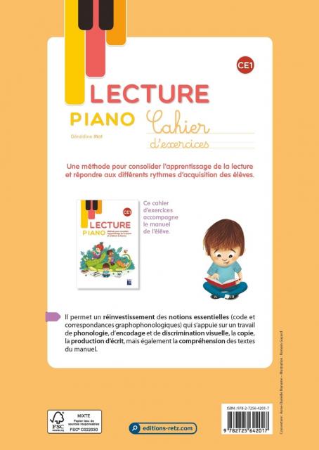 Editions Retz - ⭐️ Lecture Piano CE1 ⭐️ 👉 Aujourd'hui
